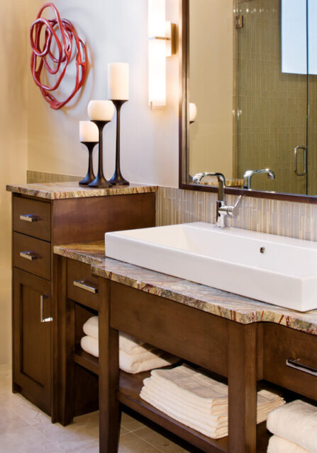LaRue Architects: Bath room vanity