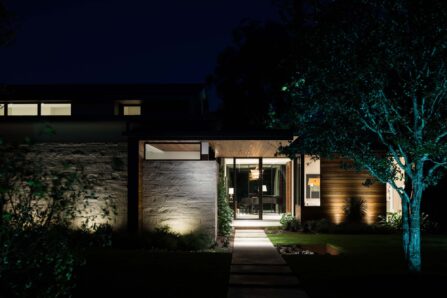 Foothills Terrace Residence: Exterior at twilight
